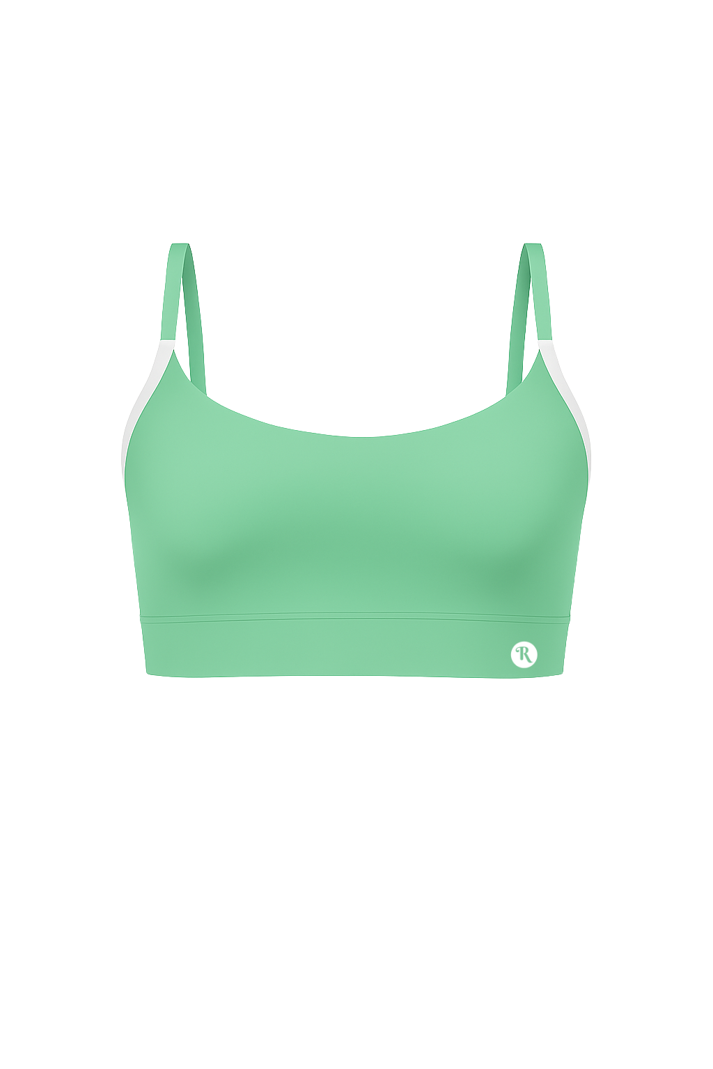 Top Dual Verde con Blanco