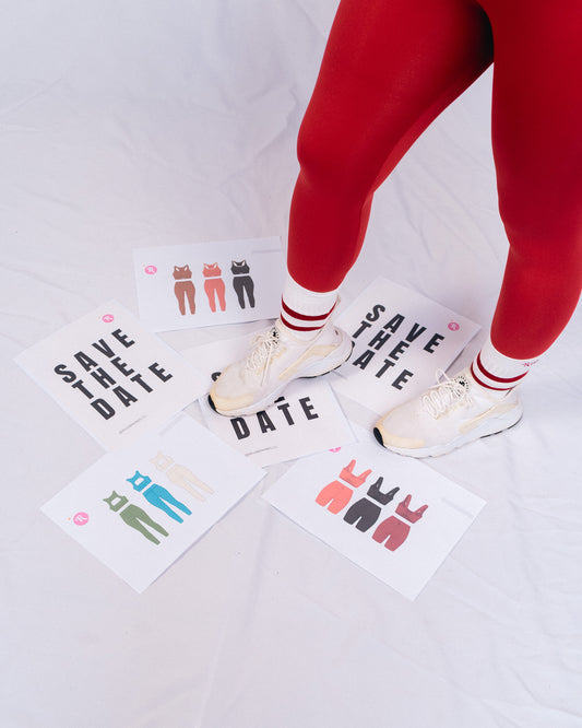 Calcetines Blancos con Raya Roja