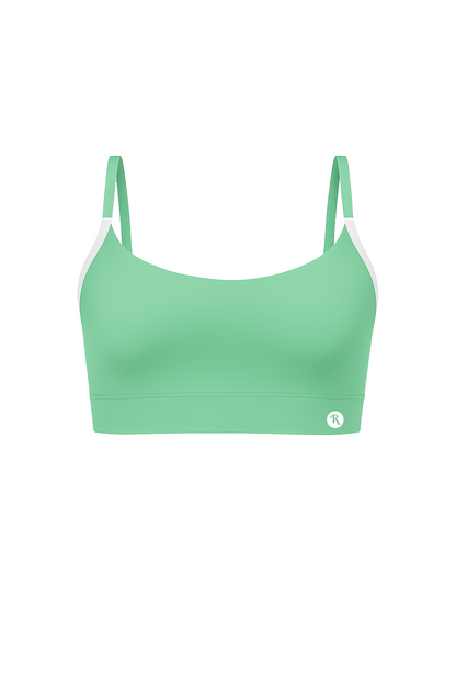 Top Dual Verde con Blanco