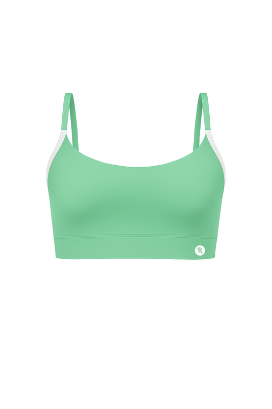 Top Dual Verde con Blanco