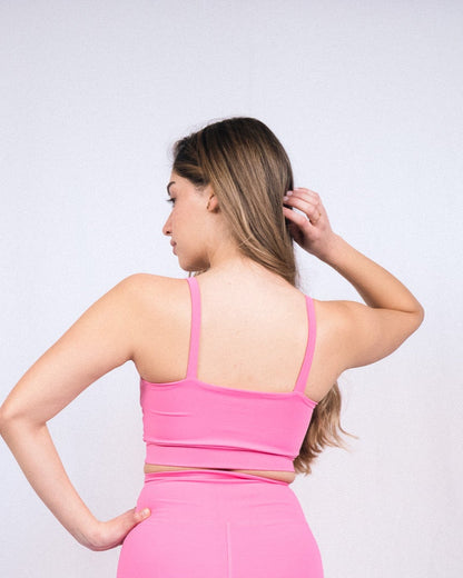 Top Dual Rosado con Blanco